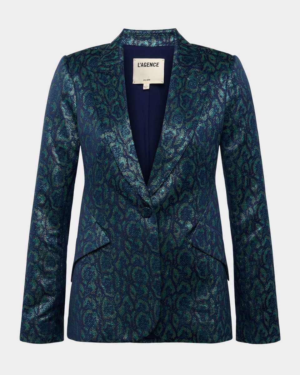 Chamberlain Multi Leopard Jacquard Blazer